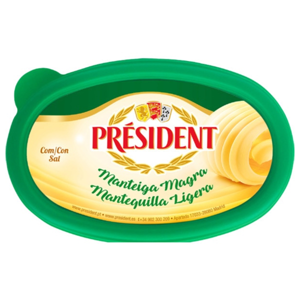 President Manteiga Magra C/Sal 250Gr