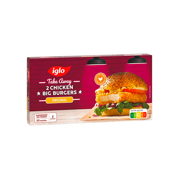 Iglo 2 Chicken Big Burguers Original 227g