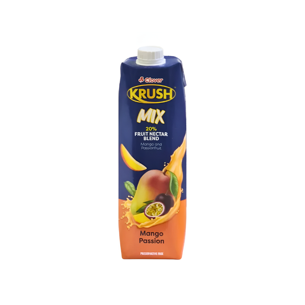 Clover Krush Mix 20% Fruit Nectar Blend Mango Passion 1L