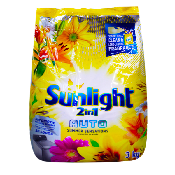 Detergente Sunlight 3kg Em Pó Máquina