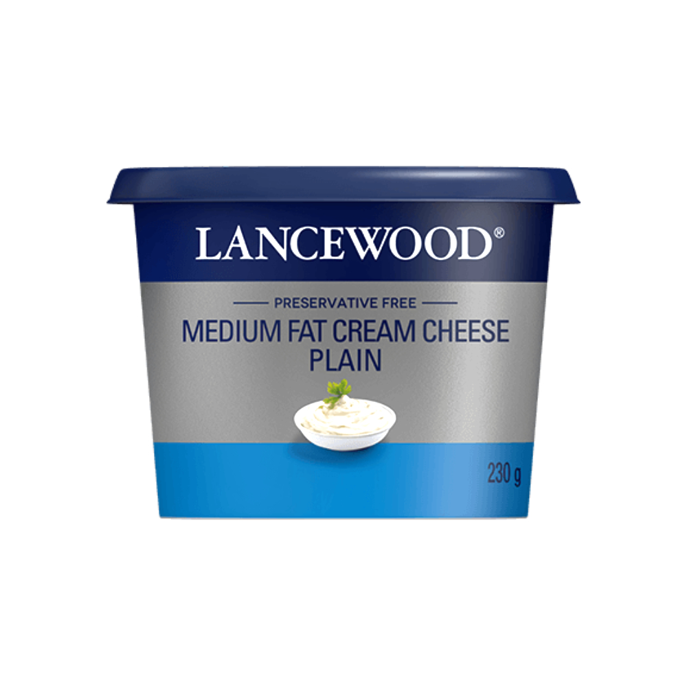 Lancewood Medium Fat Cream Cheese Plain 230g