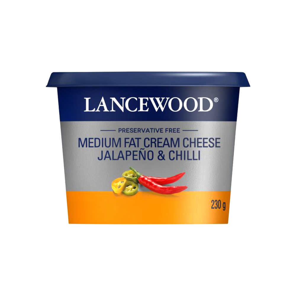 Lancewood Cream Cheese Jalapeno Chilli 230g