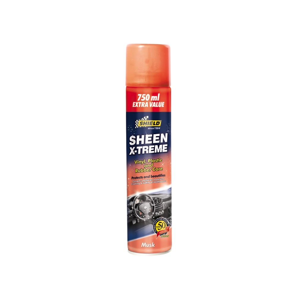 Shield Sheen Musk 750ml X-Treme Vinyl Plastic & Rubber Care