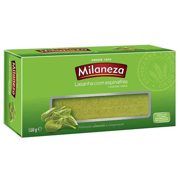 Massa Milaneza 500g Lasanha Com Espinafres