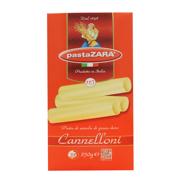 Pasta Zara Massa Cannelloni 250g