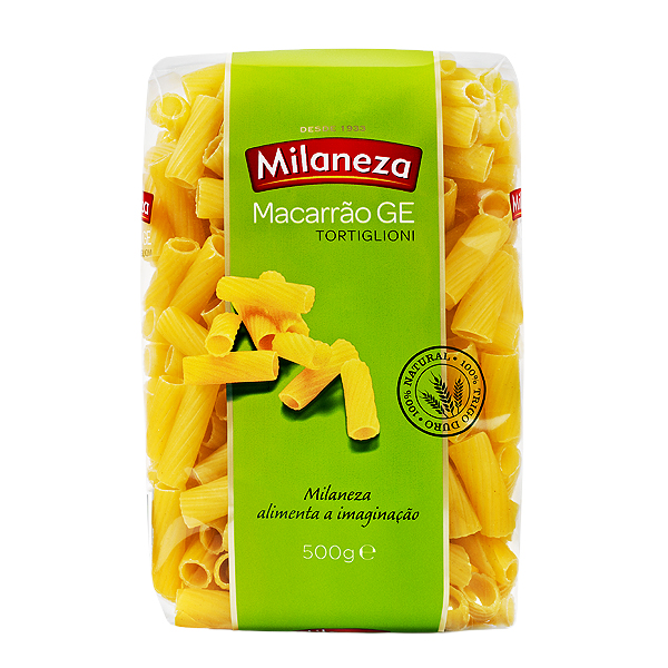 Massa Milaneza 500g Macarrao Ge Tortiglioni