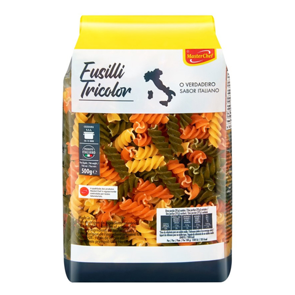 Massa Masterchef 500g Fusilli Tricolor