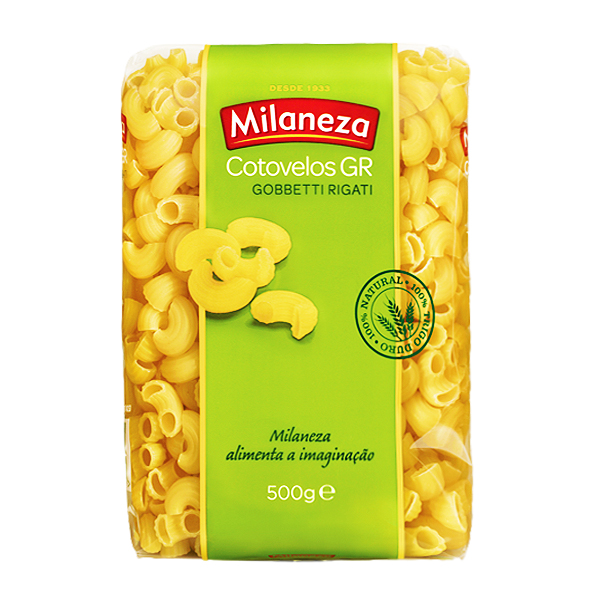 Massa Milaneza 500g Cotovelos/Gobbetti Rigati