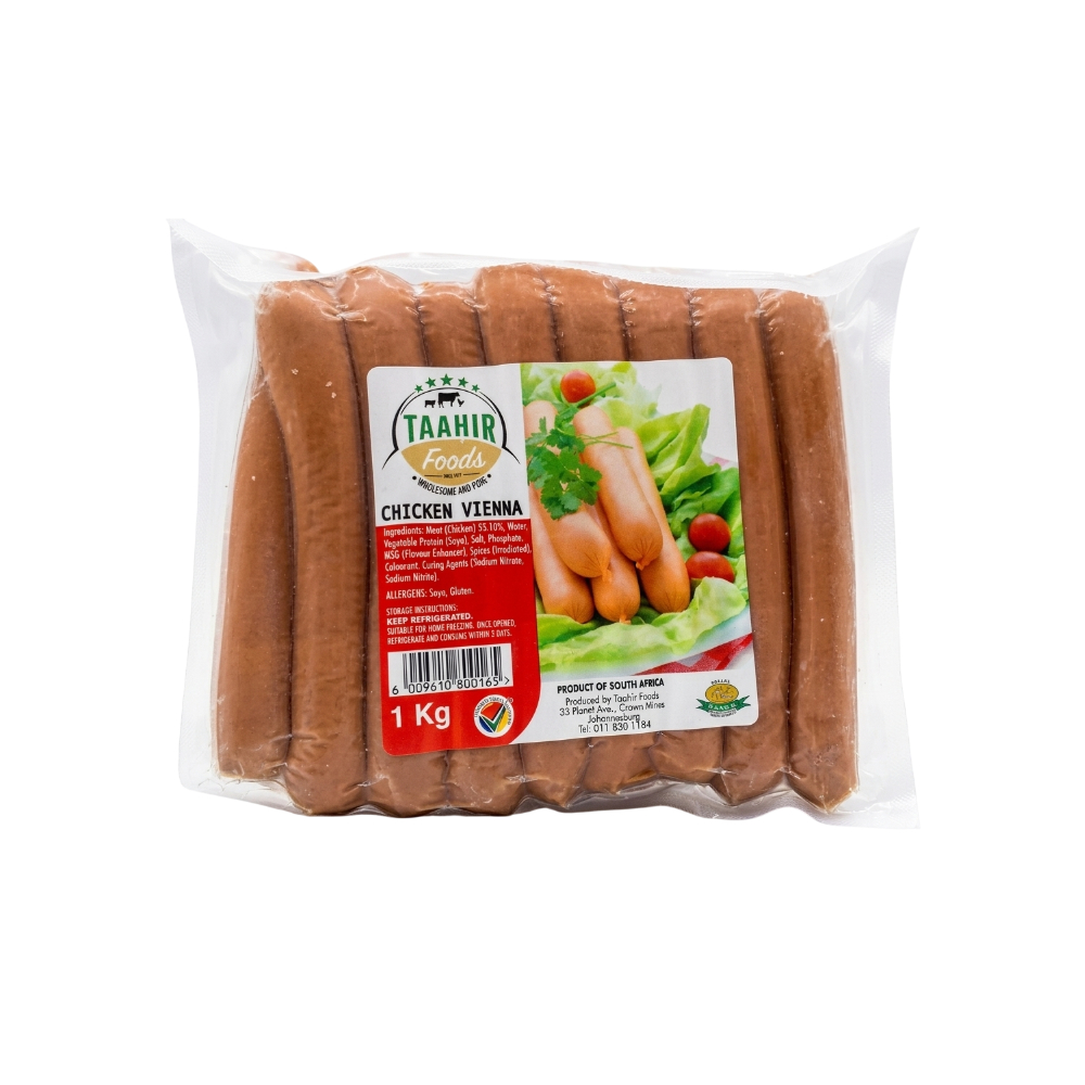 Taahir Salsichas Tasty Vienna 1kg