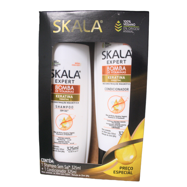 Skala Kit Shampoo E Cond.bomba De Vit.650ml