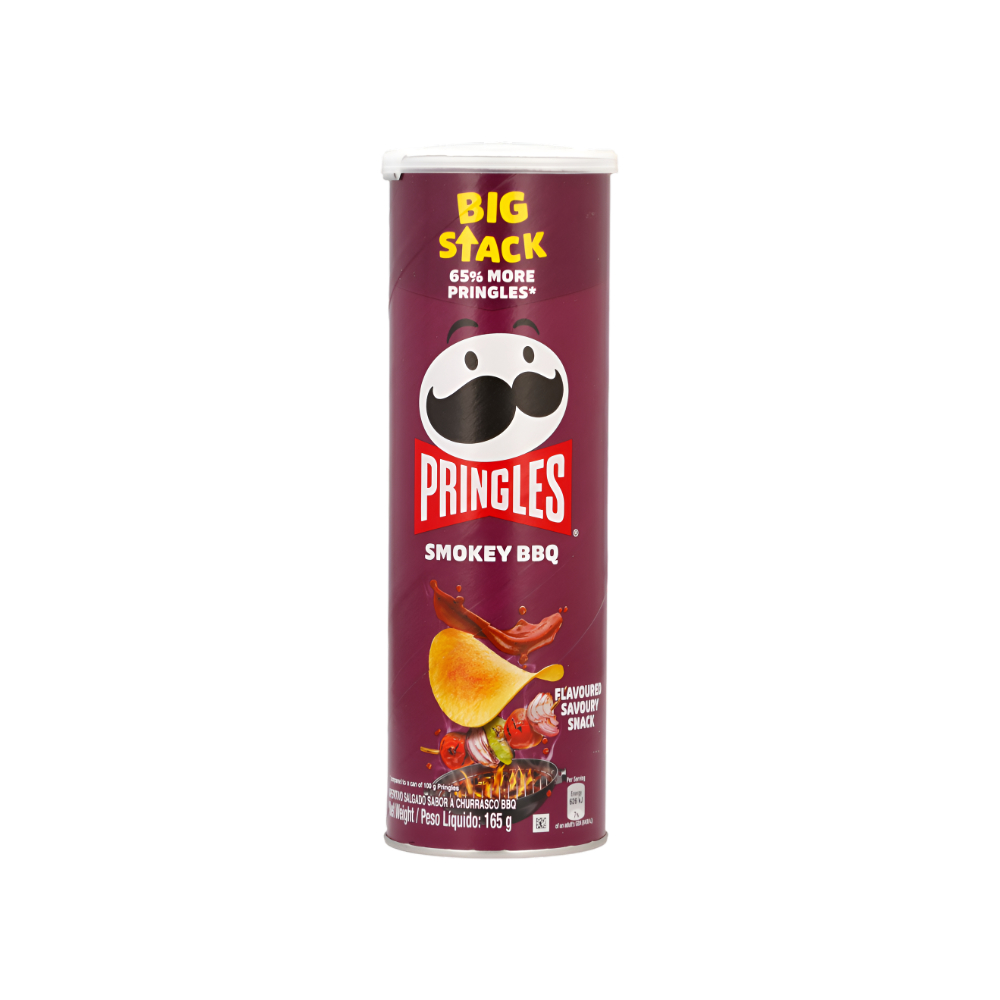 Chips Pringles Smokey Bbq, 165 g