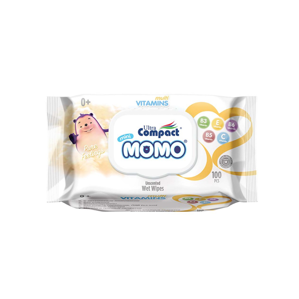 Ultra Compact Mimi Momo Wipes Multi Vitamins 100S