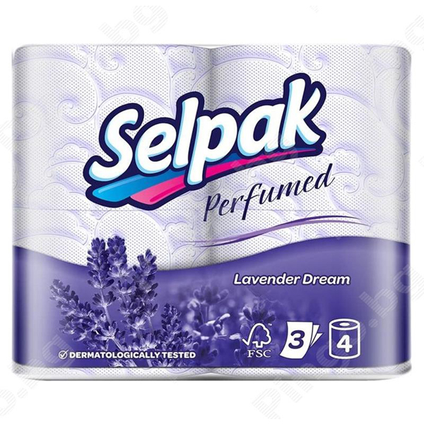 Selpak Papel Hig. Lavender Dream 4 Rolos