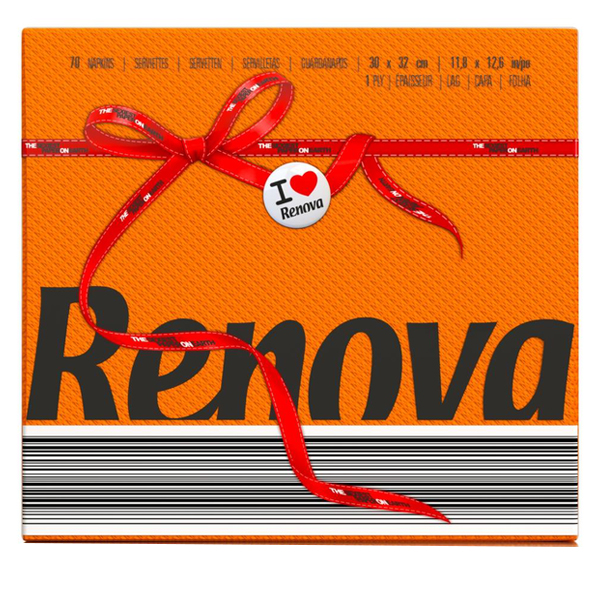 Renova Guardanapo Tipo E Laranja (30 X 32)