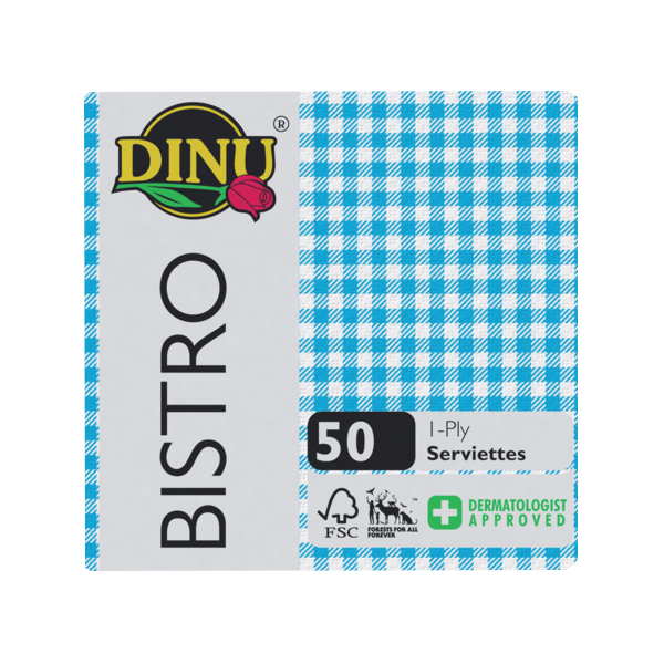 Dinu Guardanapos 1Ply Azul 50X12