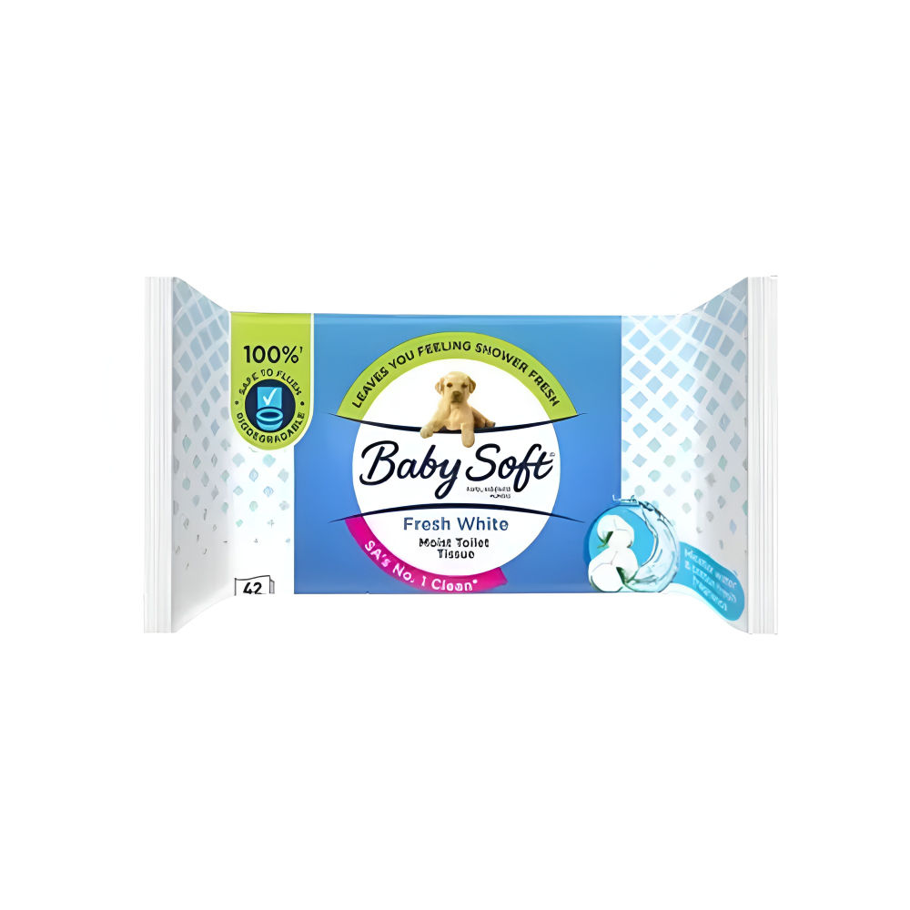 Baby Soft Fresh White Moist Toilet Tissue 42S
