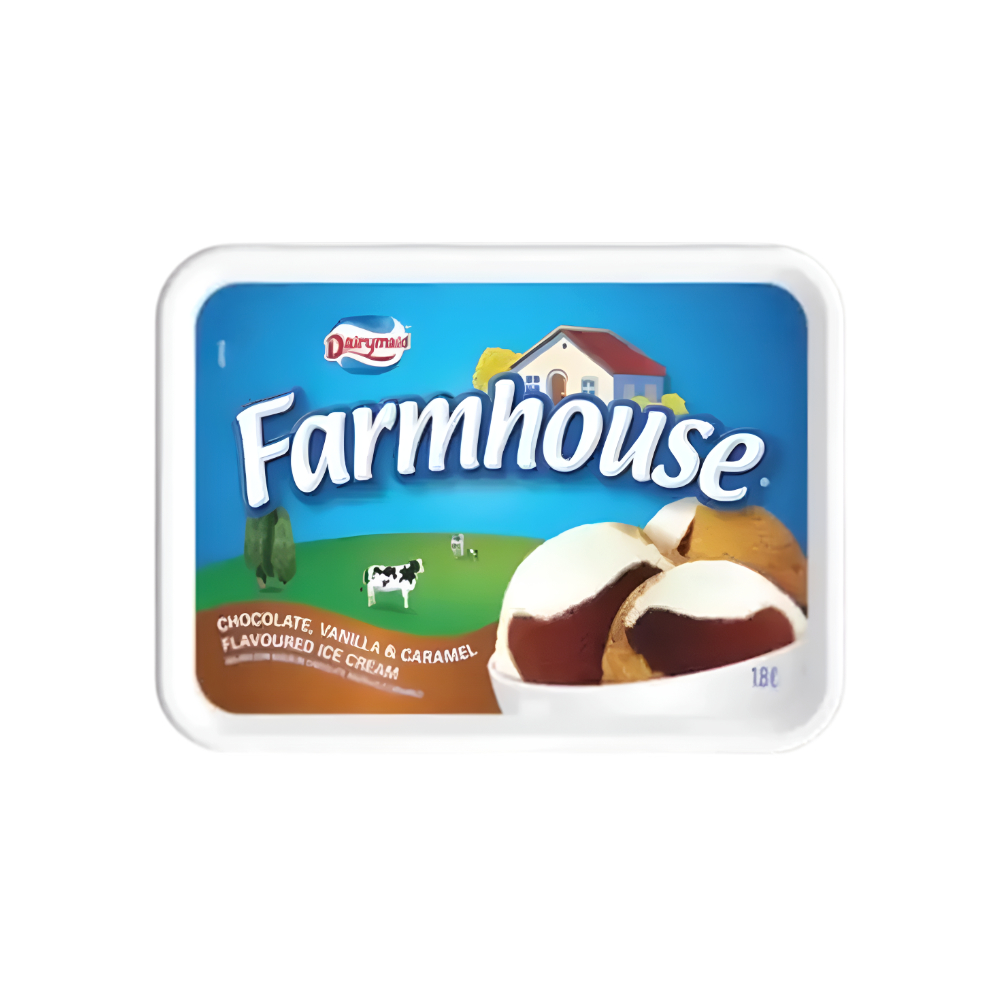 Farmhouse Ice Cream Vanilla Chocolate & Caramel 1.8L