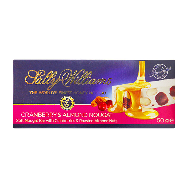 Lally Williams Cranb.&Almond Nougat 50Gr