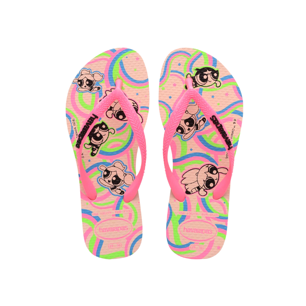 Havaianas Kids Slim Powerpuff 0076 Rosa Ballet I25 27-36