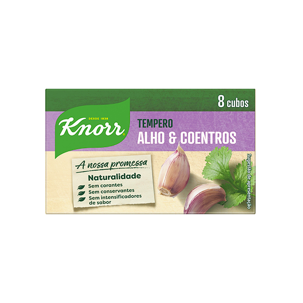 Knorr Temp Alho/Coentro Cubos 8 Cubos 72 g