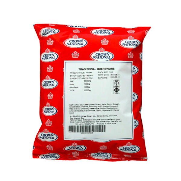 Crown National Trad.boerewors 1kg