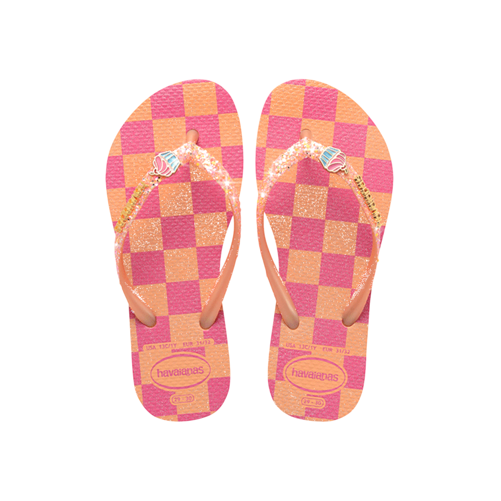 Havaianas Kids Slim Glitter Ii 0027 Pessego I25 27-36