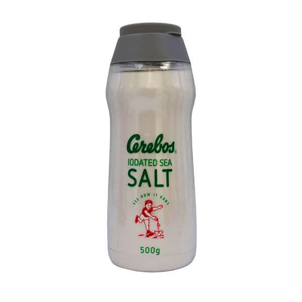 Cerebos Iodated Sea Salt Flask Platinum 500Gr