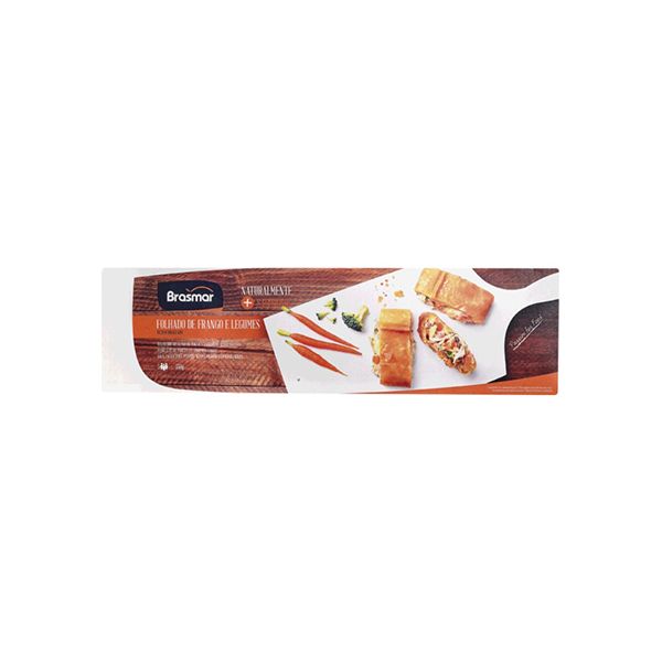 Brasmar Folhado Frango E Legumes 550g