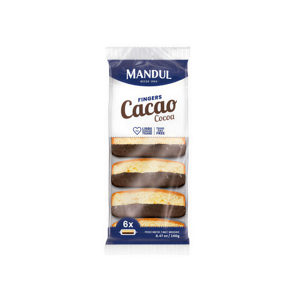 Mandul Finger Banhado Cacao 6’S