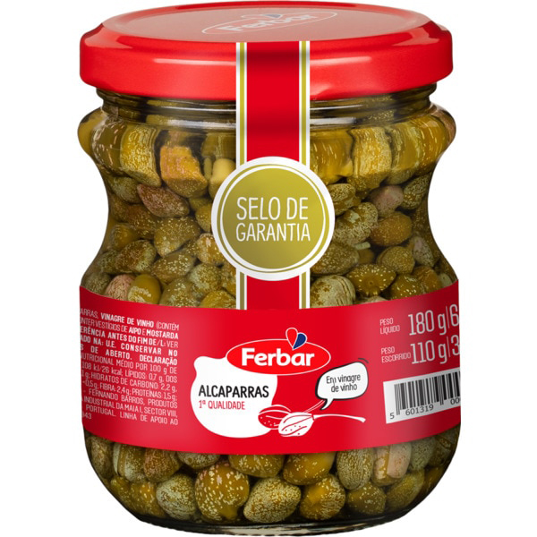 Ferbar Pickles Alcaparras 180g