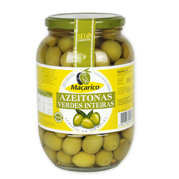 Macarico Azeitonas Verde Inteiras 520g