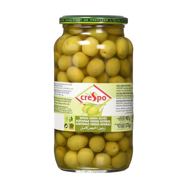 Crespo Azeitonas Verdes Inteiras 907Gr