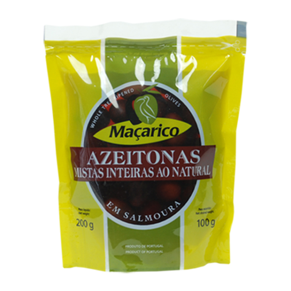 Macarico Azeitonas Inteiras Mistas Saq100Gr