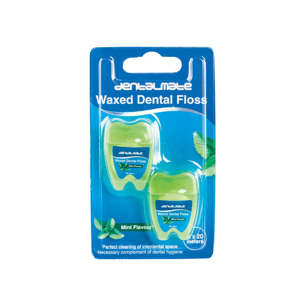 Dentalmate Waxed Dental Floss 2X20M