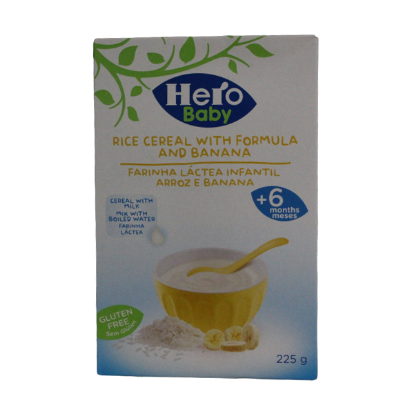 Hero Farinha Lactea Arroz C Banana 225g