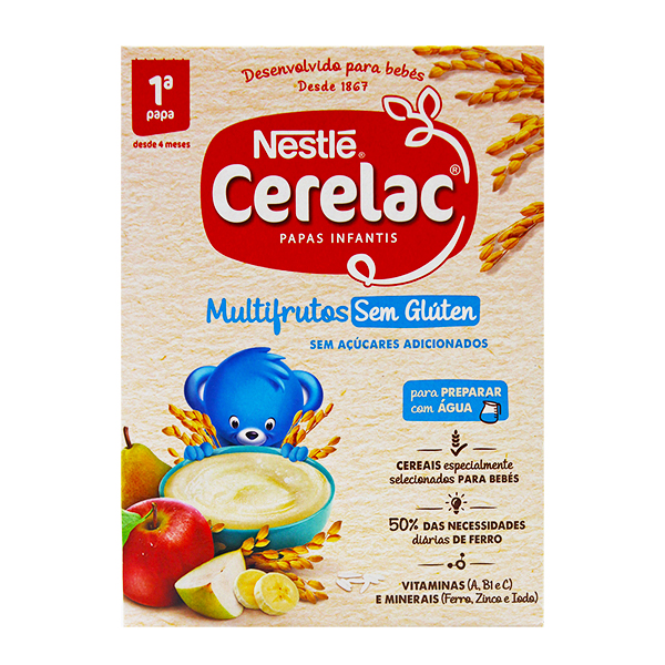 Nestle Cerelac Multifrutos Sem Gluten 250ml