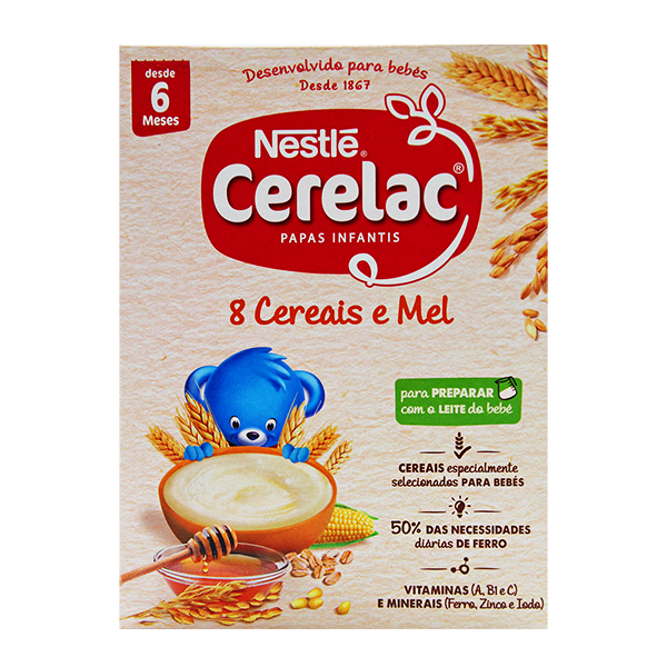 Nestle Cerelac 8 Cereais E Mel 250ml