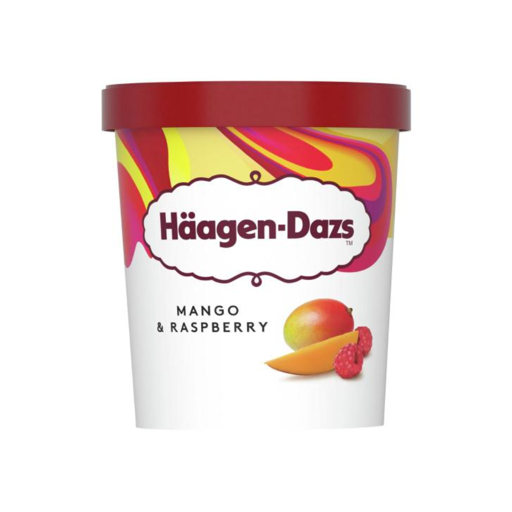 Haagen-Dazs Gelado Mango & Raspberry 400g