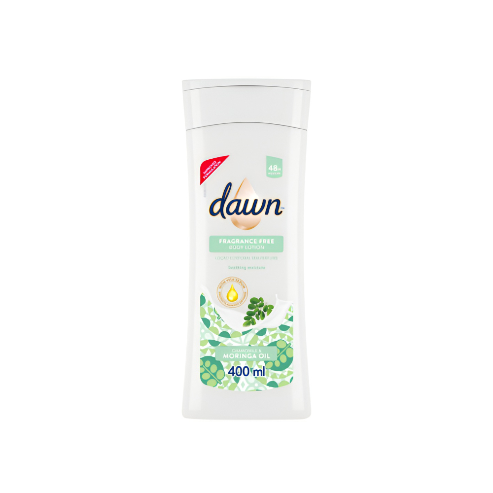 Dawn Body Lotion Fragrance Free Chamomile & Moringa Oil 400ml