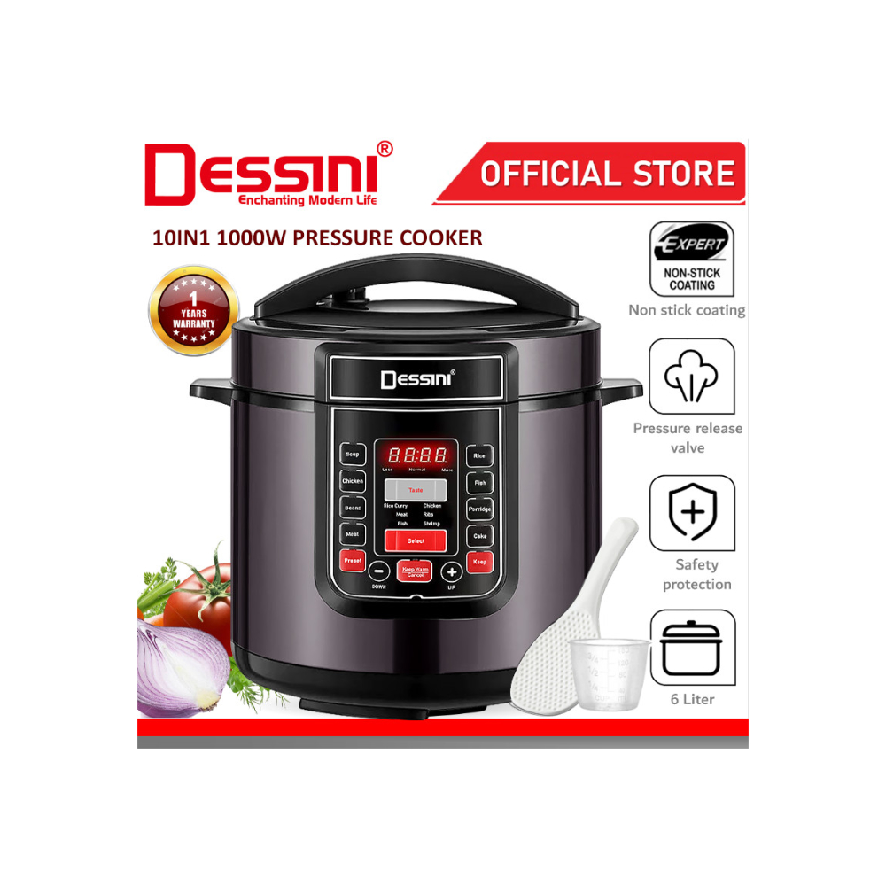 Dessini Electric Pressure Cooker Ds-390 6L