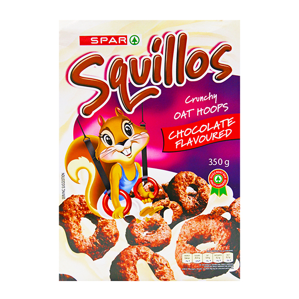 Spar Squillos Chocolate 350Gr