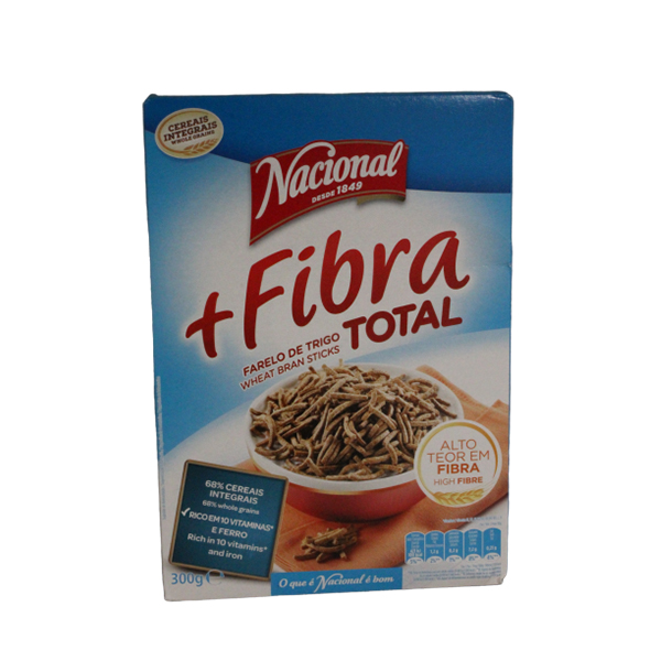 Nacional Cereais + Fibra Total 300g