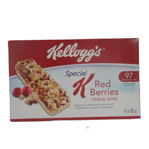 Kellogs K Frutos Vermelhos 5X25Gr