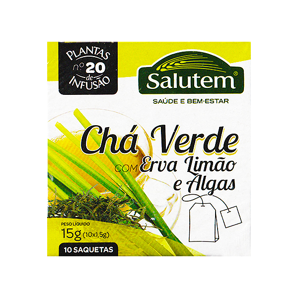 Salutem Cha Verde Erva/Limao 15g