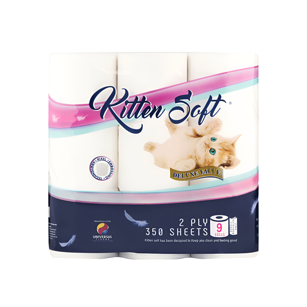 Kitten Soft Deluxe Value Papel Higienico Duplo 9S