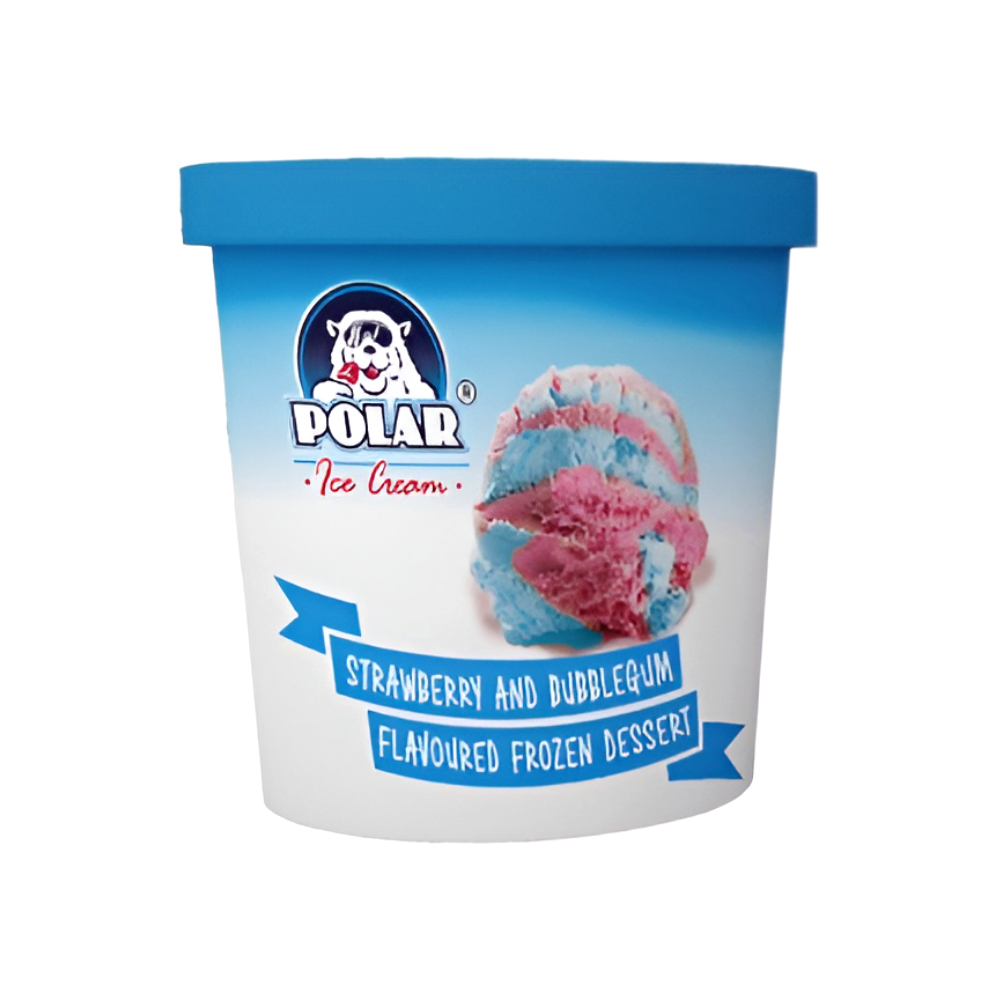 Polar Ice Cream Strawberry & Bubblegum 500ml