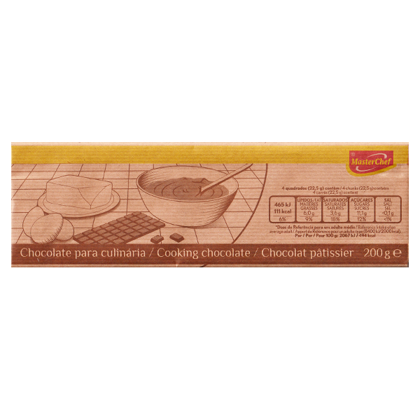 Master Chef Chocolate Culinario 200Gr