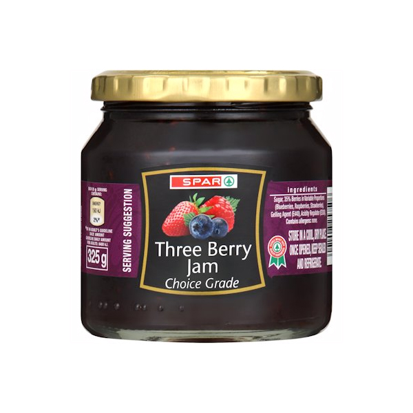 Spar Three Berry Jam 325g
