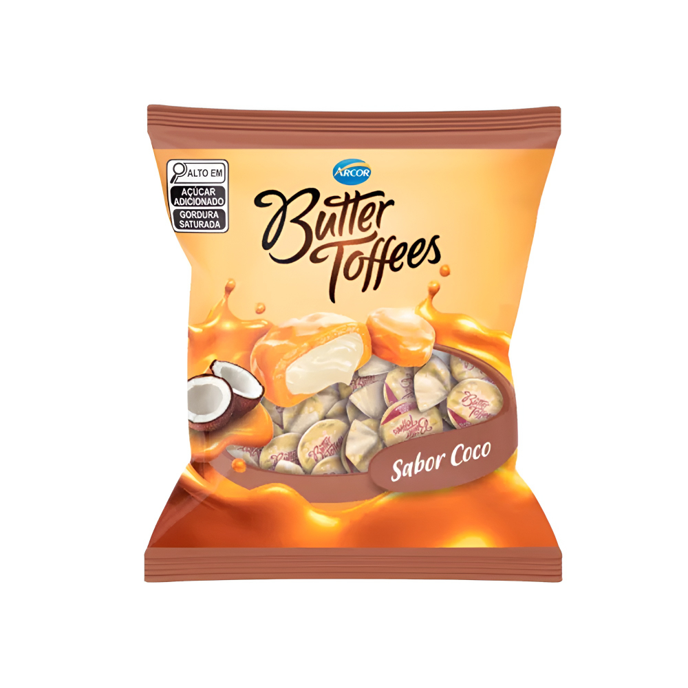 Arcor Bala Butter Toffee Coco 100g