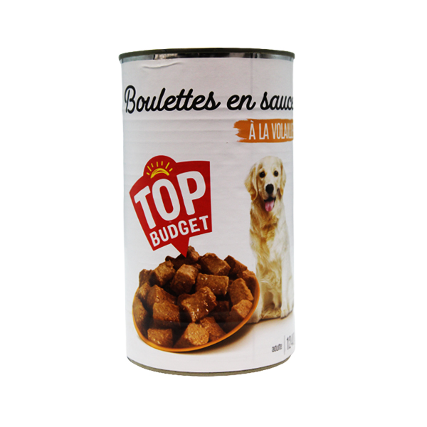 Top Budget Com. P/Cao Almond. De Carne 1250g
